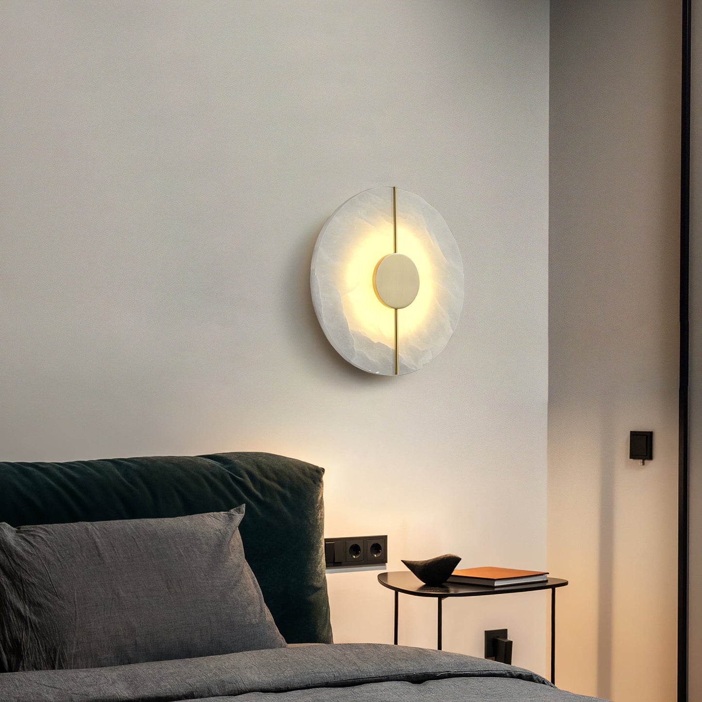 AC505 - Modern Round Marble Wall Sconce