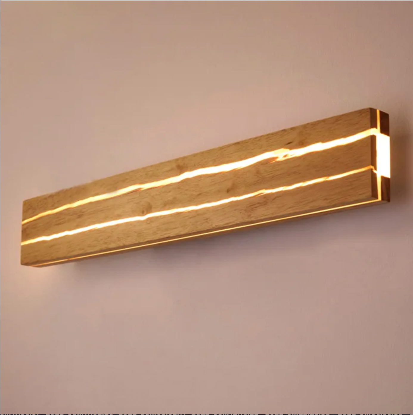 AC279 - Cracked Wood Wall Sconce