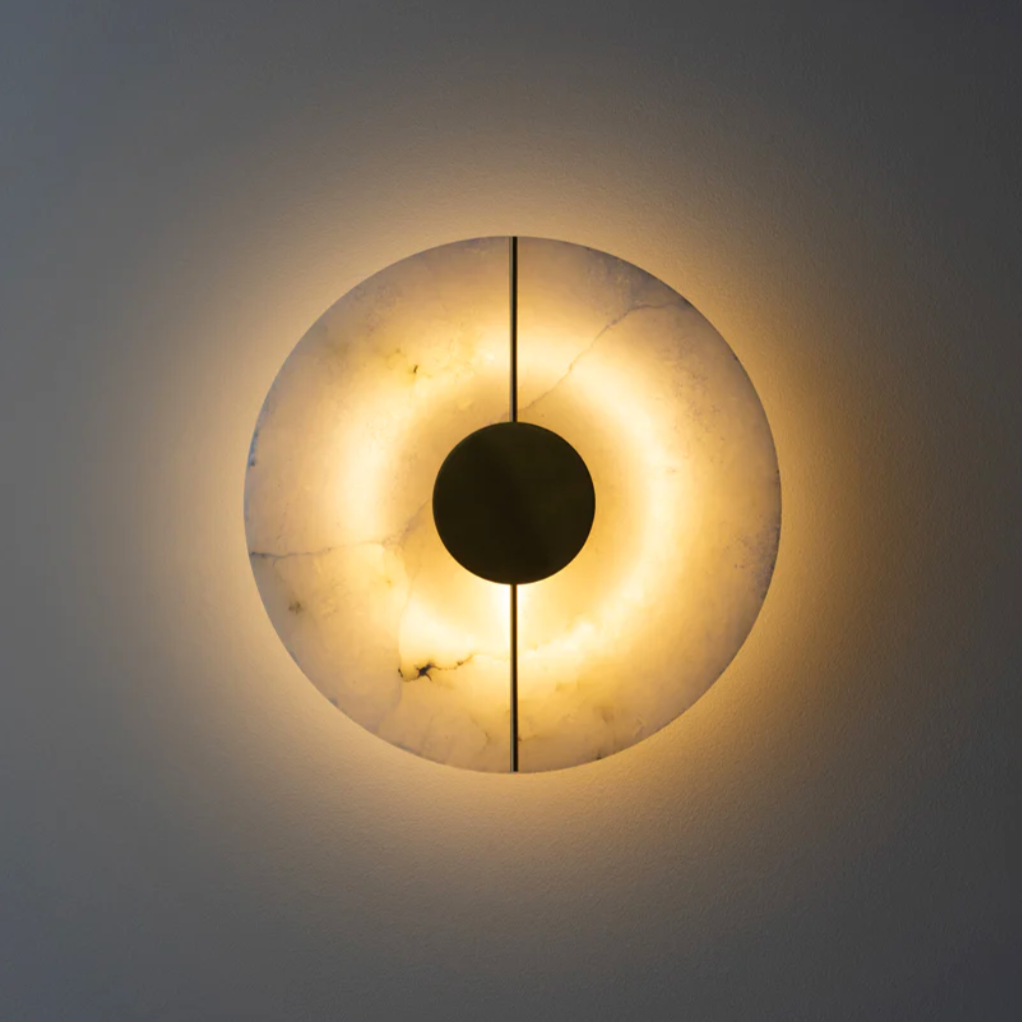 AC505 - Modern Round Marble Wall Sconce