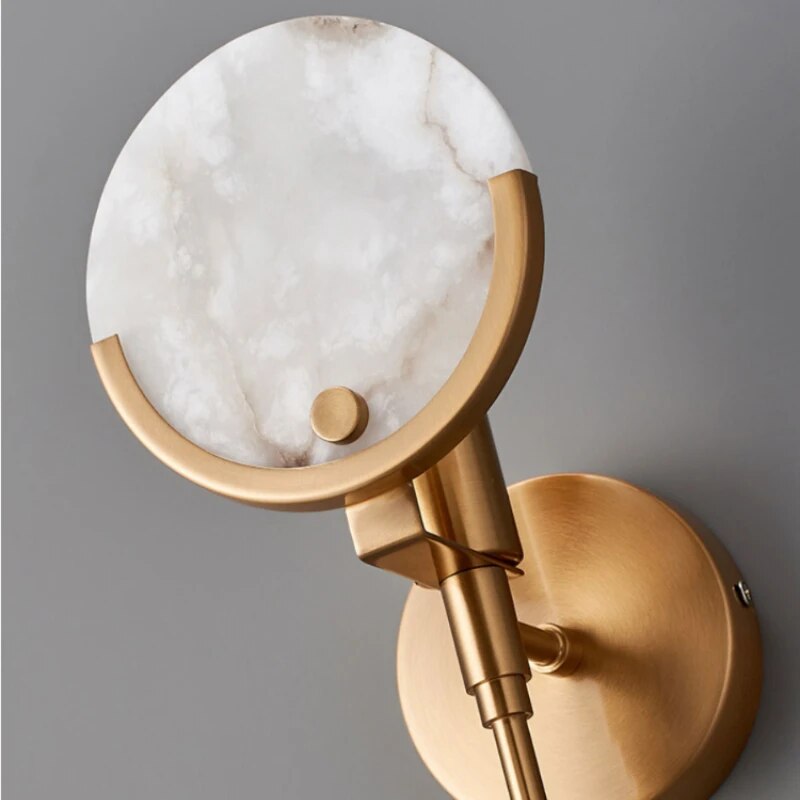 AC546 - Gold Marble Wall Sconce