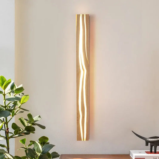 AC279 - Cracked Wood Wall Sconce