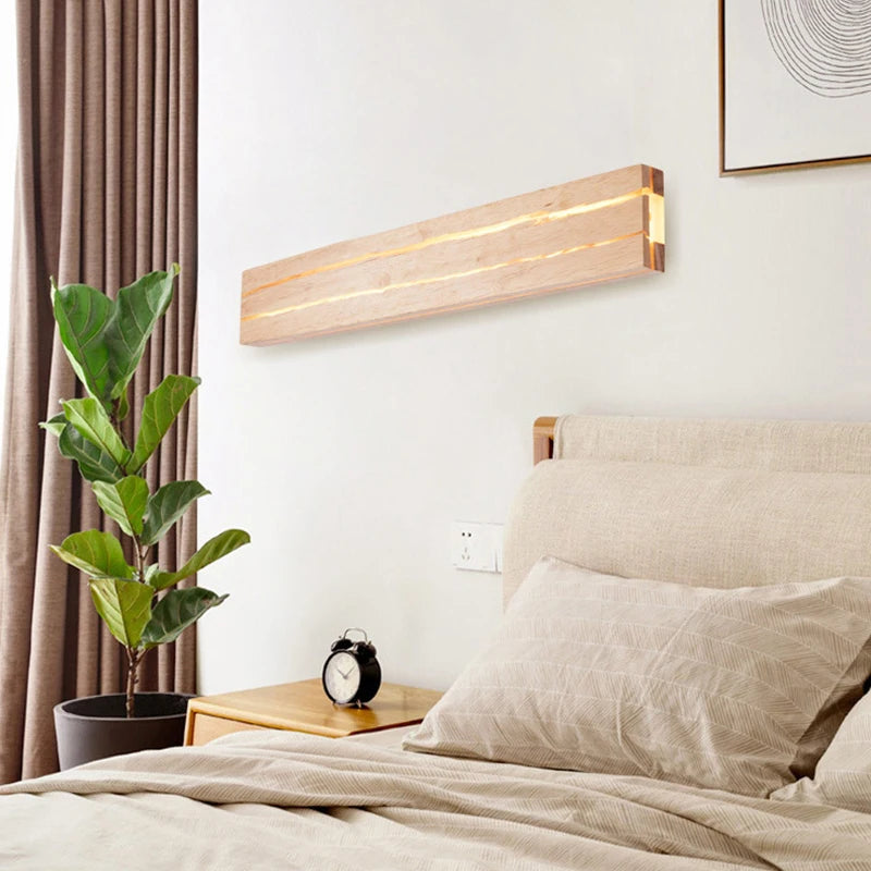 AC279 - Cracked Wood Wall Sconce