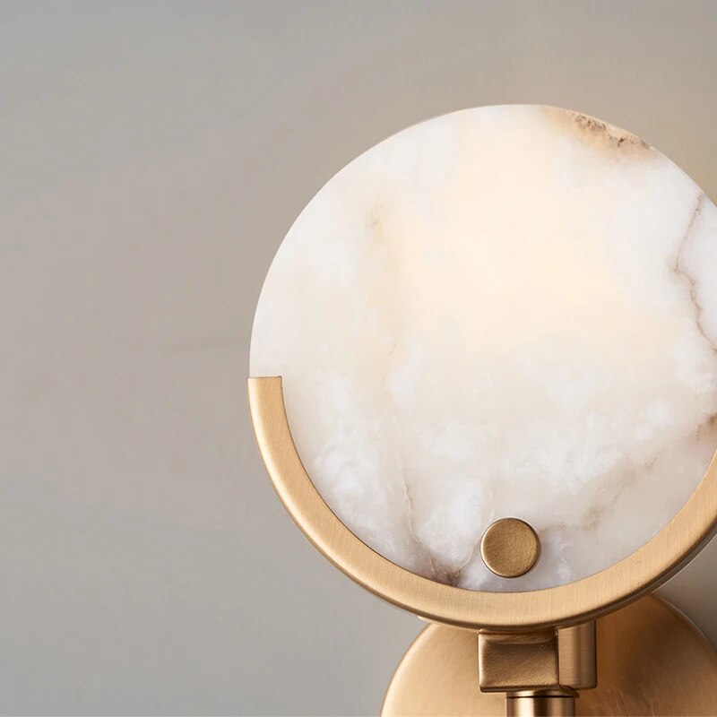AC546 - Gold Marble Wall Sconce