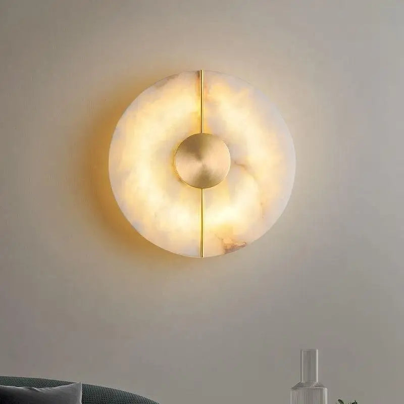 AC505 - Modern Round Marble Wall Sconce