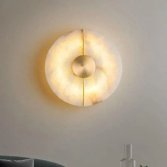 AC505 - Modern Round Marble Wall Sconce
